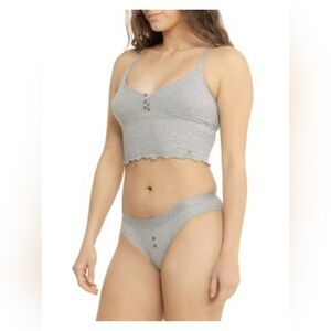 Lucky Brand NWT  Ribbed Brami Bralette Bundle - Red & Black- M